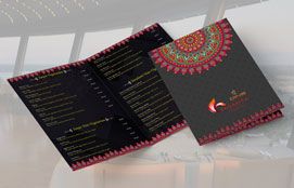 Menu Card Design Service Company Mumbai - Creaa Design